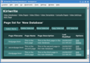 List of pages in a database